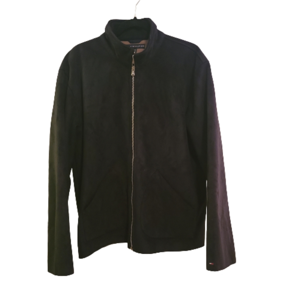 Tommy Hilfiger Mens Faux Seude Jacket
